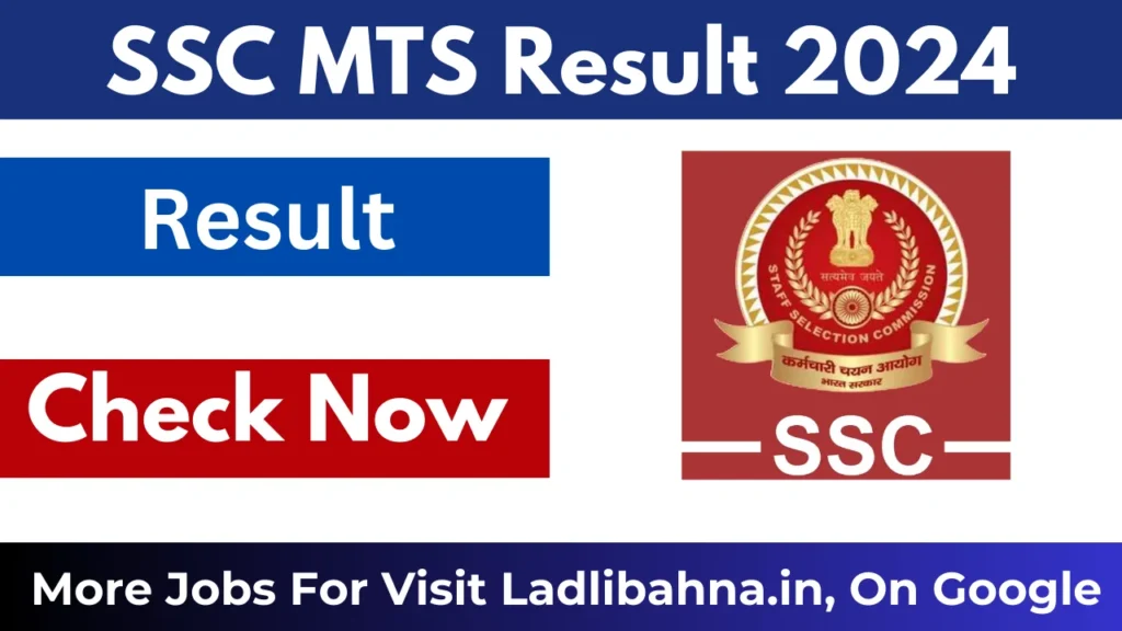 SSC MTS Result 2024