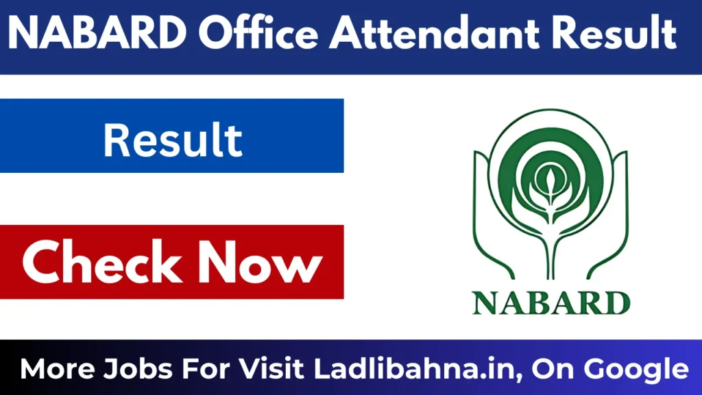 NABARD Office Attendant Result 2025