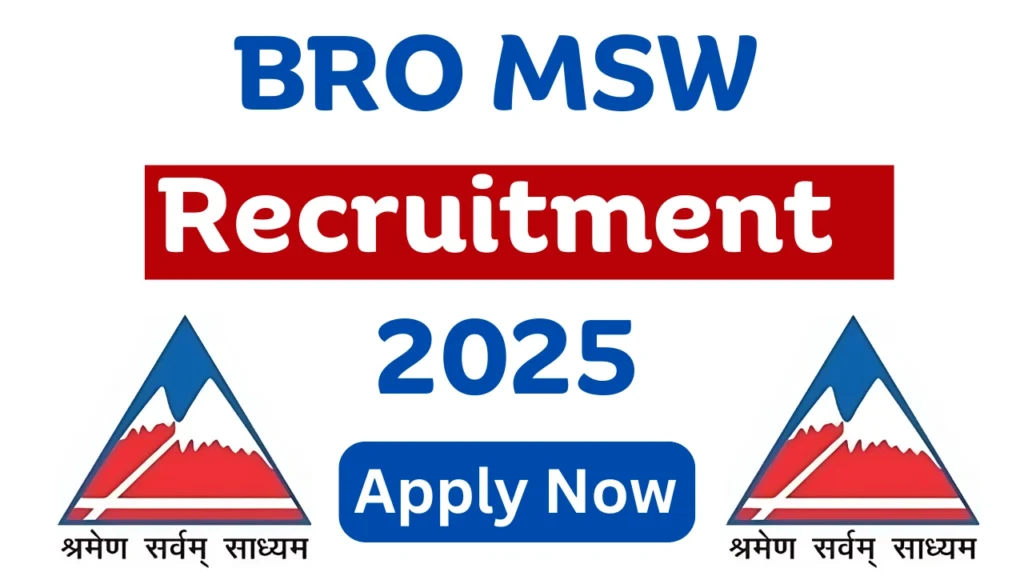 BRO MSW Recruitment