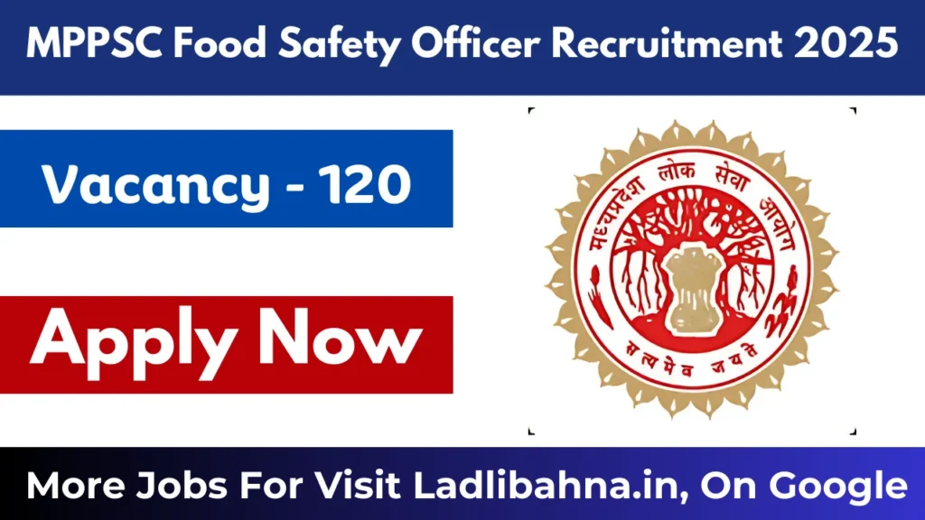 MPPSC Food Safety Officer Recruitment