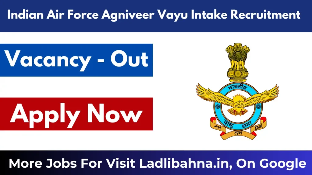 Indian Air Force Agniveer Vayu Intake Recruitment