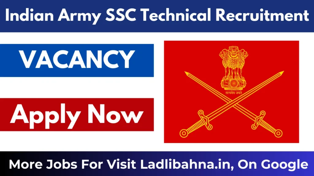 Indian Army SSC Technical Recruitment