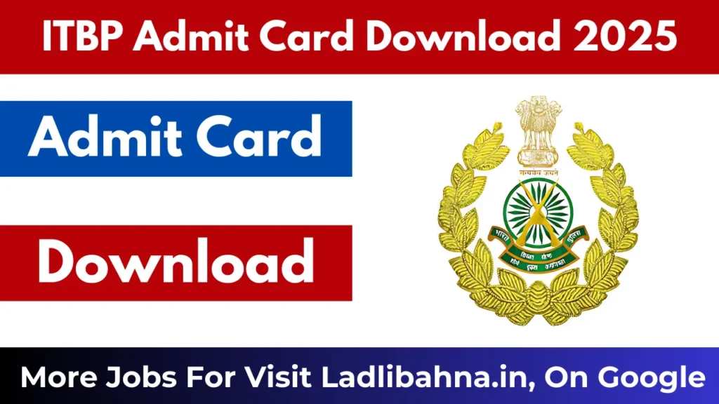 ITBP Admit Card Download 2025