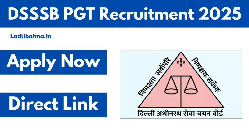 DSSSB PGT Recruitment 2025