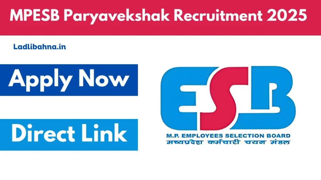 MPESB Paryavekshak Recruitment 2025