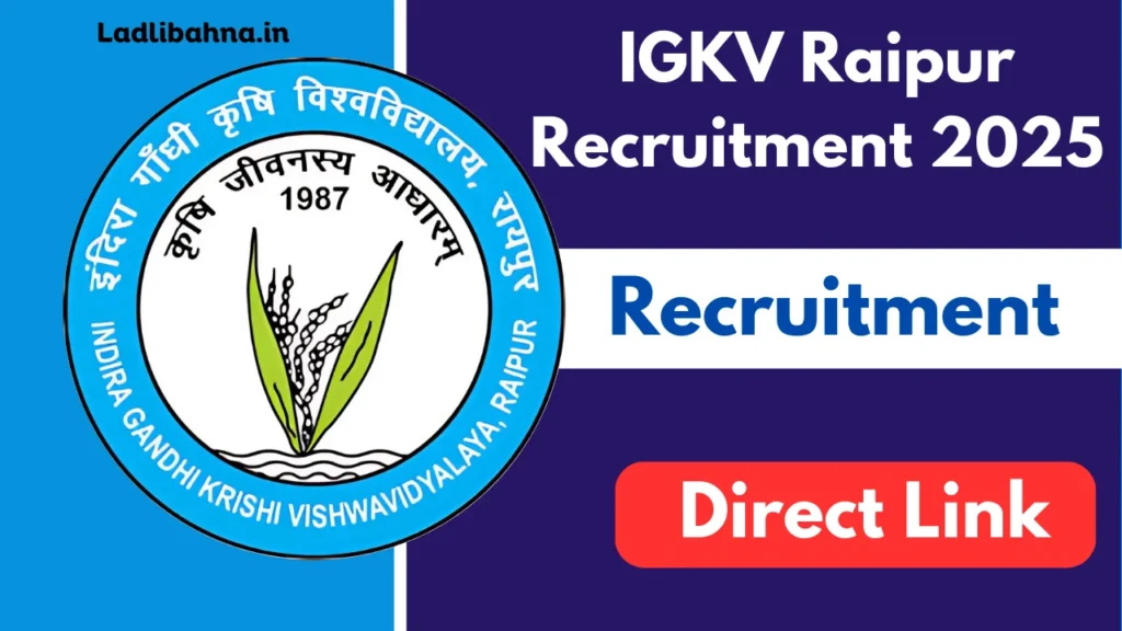 IGKV Raipur Recruitment 2025