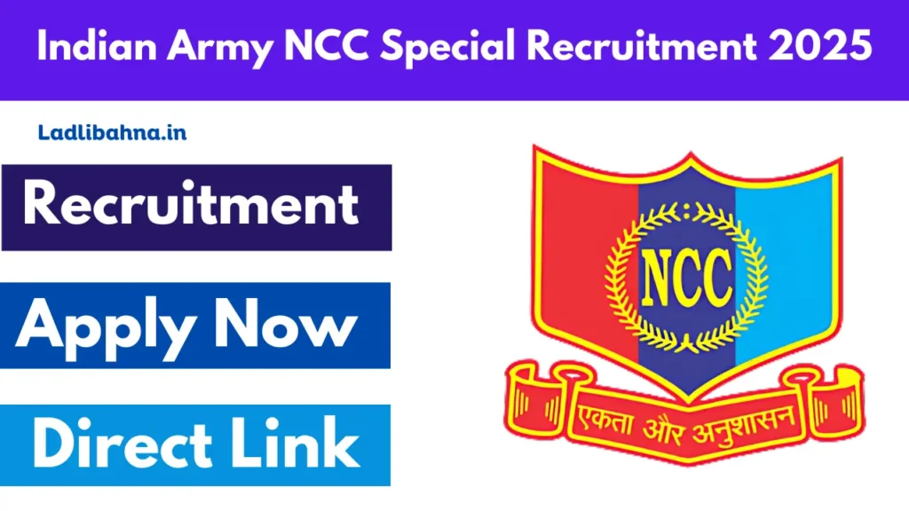 Indian Army NCC Special Recruitment 2025