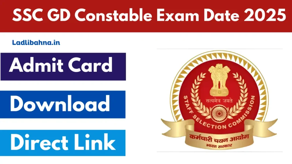 SSC GD Constable Exam Date 2025