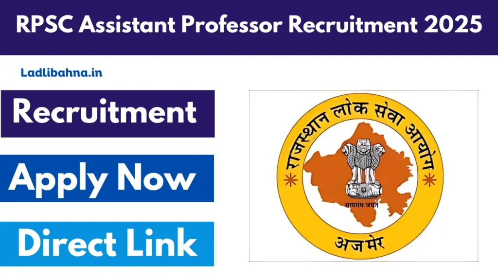 RPSC Assistant Professor Recruitment 2025