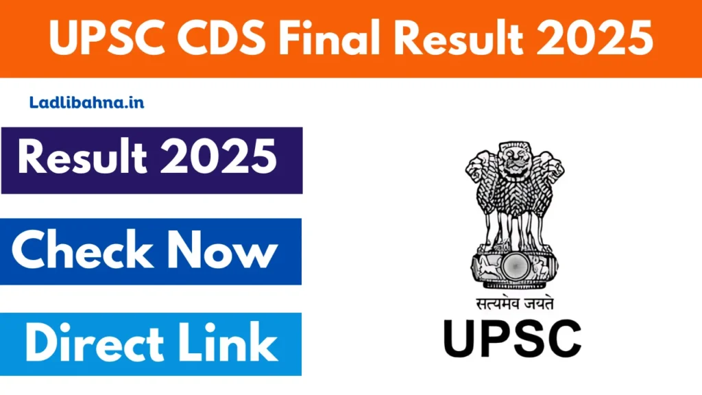 UPSC CDS Final Result 2025