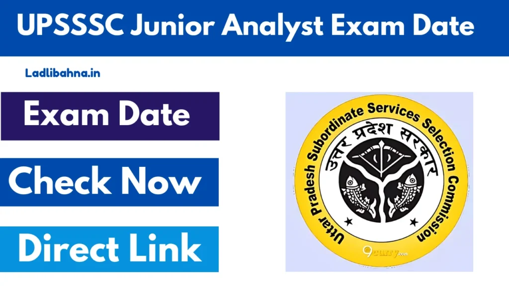 UPSSSC Junior Analyst Exam Date 2025