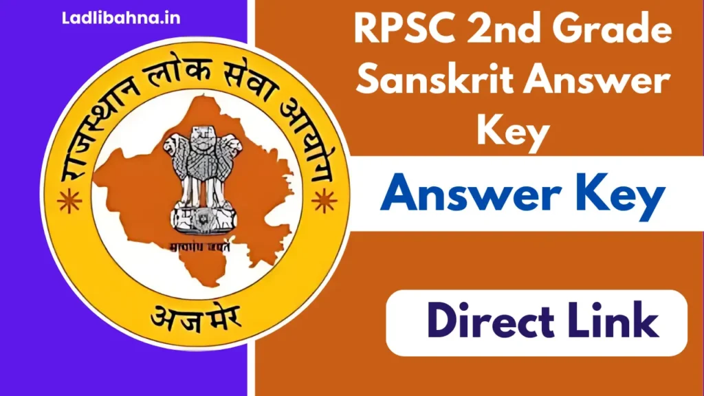 RPSC 2nd Grade Sanskrit Answer Key 2025