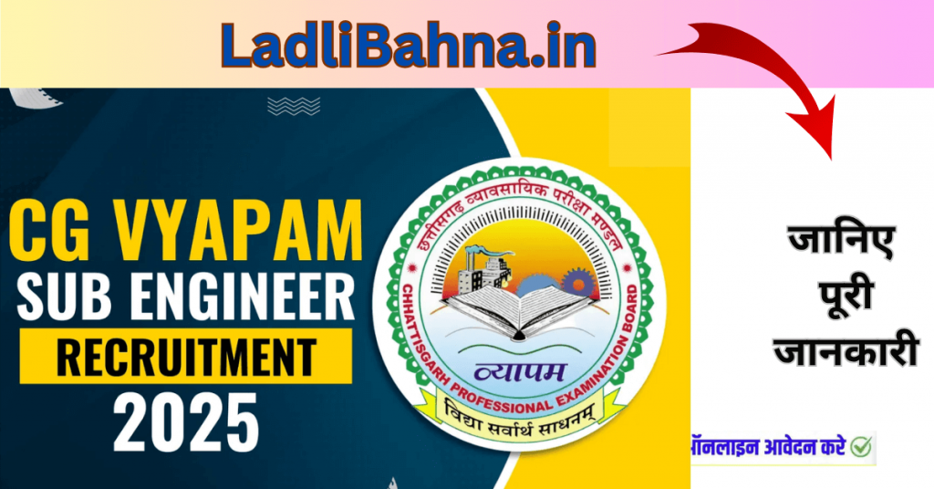 CG Vyapam Sub Engineer Recruitment 2025 – Complete Guide to Apply & Prepare